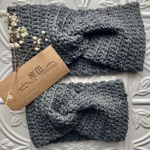 Mommy and Me crochet ear warmers / headband